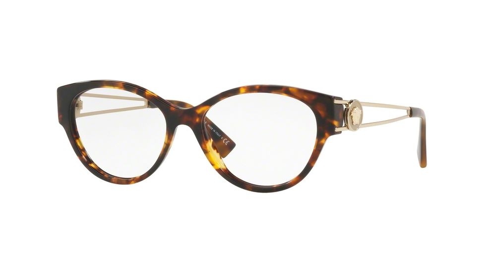 Versace VE3254A Progressive Prescription Eyeglasses 5148-54 - Havana Frame