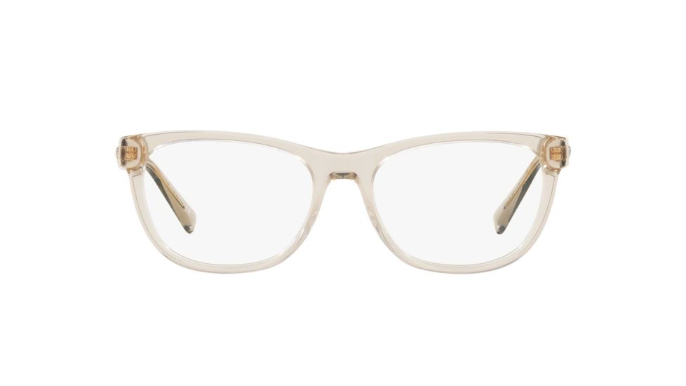 Versace VE3263BA Prescription Eyeglasses 5288-54 - Transparent Beige Frame