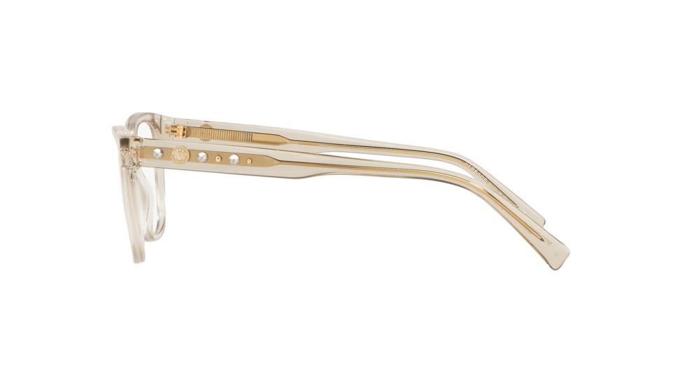Versace VE3263BA Prescription Eyeglasses 5288-54 - Transparent Beige Frame
