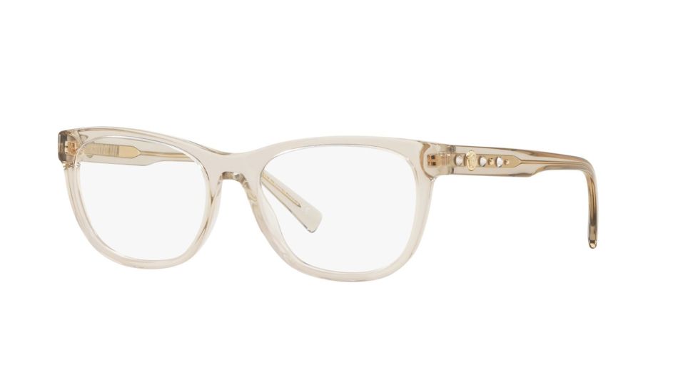 Versace VE3263BA Prescription Eyeglasses 5288-54 - Transparent Beige Frame