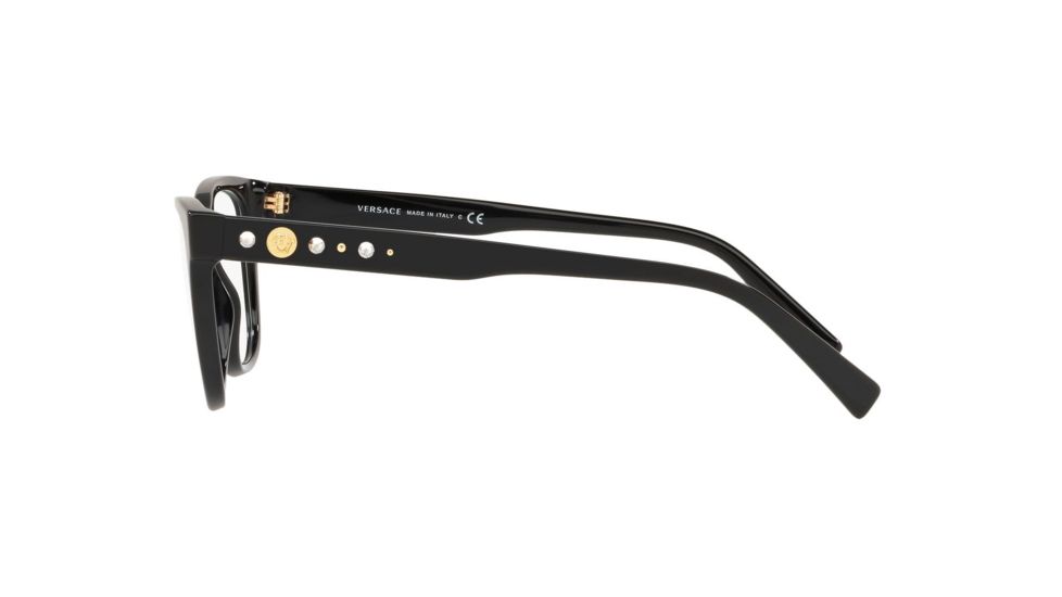 Versace VE3263BA Prescription Eyeglasses GB1-54 - Black Frame