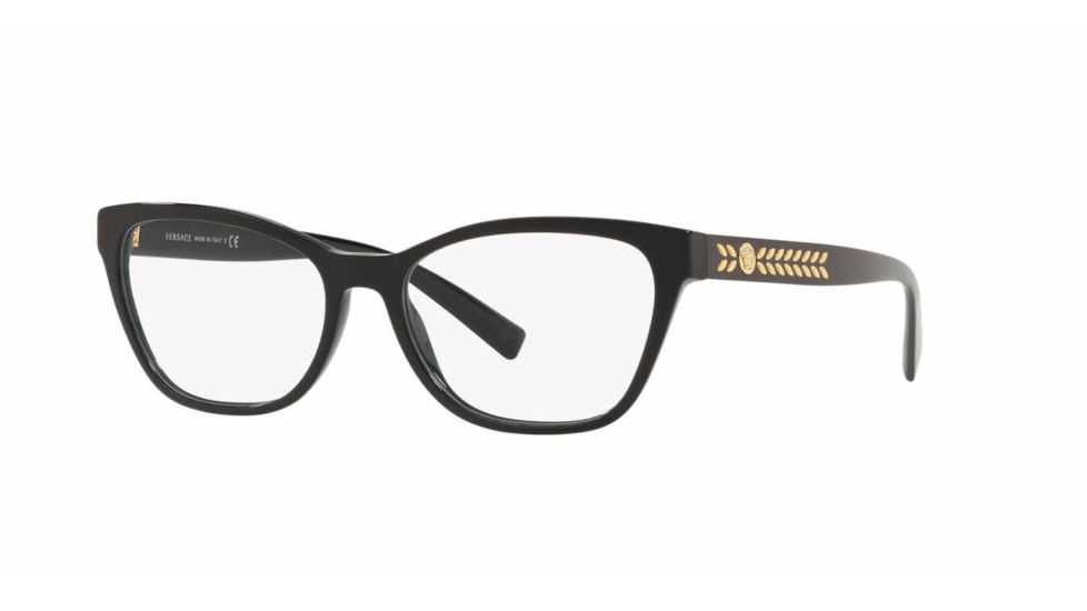Versace VE3265A Eyeglass Frames GB1-54 - Black Frame