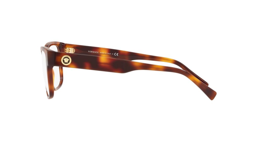 Versace VE3266 Progressive Prescription Eyeglasses, 53mm, Havana, VE3266-5217-53-PRO