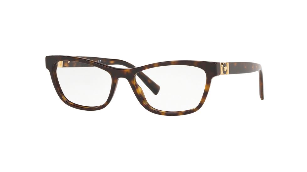 Versace VE3272A Eyeglass Frames 108-54 - Dark Havana