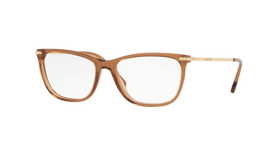 Versace VE3274BA Progressive Prescription Eyeglasses, 54mm, Caramel, VE3274BA-5028-54-PRO