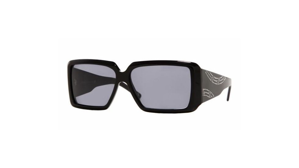 Versace VE4142B Bifocal Sunglasses Shiny Black Frame w/ 57 mm Diameter Lenses, GB1-87-5712