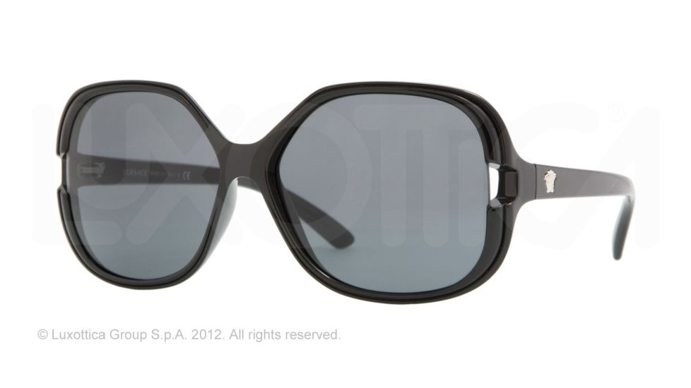 Versace VE4206 Progressive Prescription Sunglasses VE4206-GB1-87-58 - Lens Diameter 58 mm, Lens Diameter 58 mm, Frame Color Black