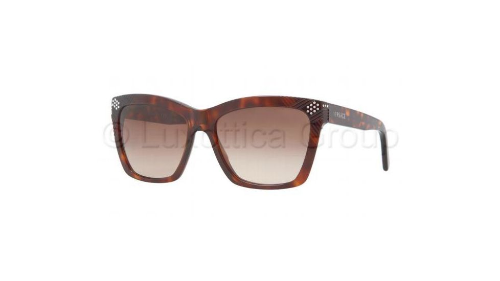Versace VE4213B Progressive Prescription Sunglasses VE4213B-879-13-5617 - Lens Diameter 56 mm, Frame Color Havana