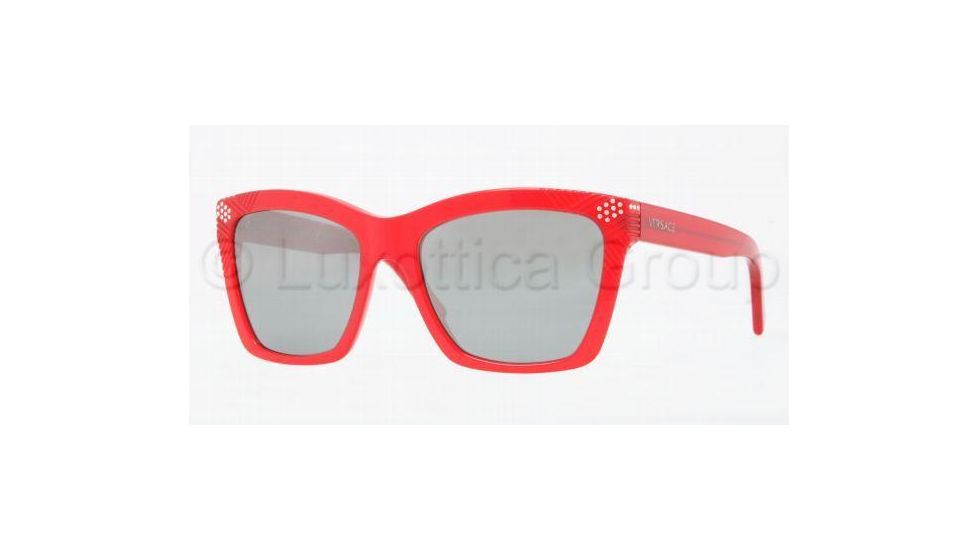 Versace VE4213B Progressive Prescription Sunglasses VE4213B-938-6G-5617 - Lens Diameter 56 mm, Frame Color Red Gray