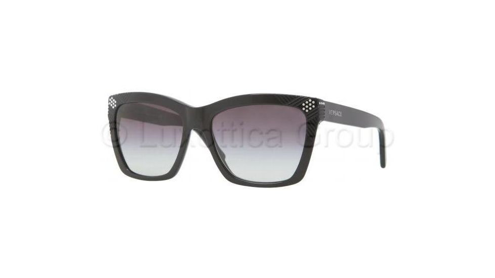 Versace VE4213B Progressive Prescription Sunglasses VE4213B-GB1-8G-5617 - Frame Color Black, Lens Diameter 56 mm