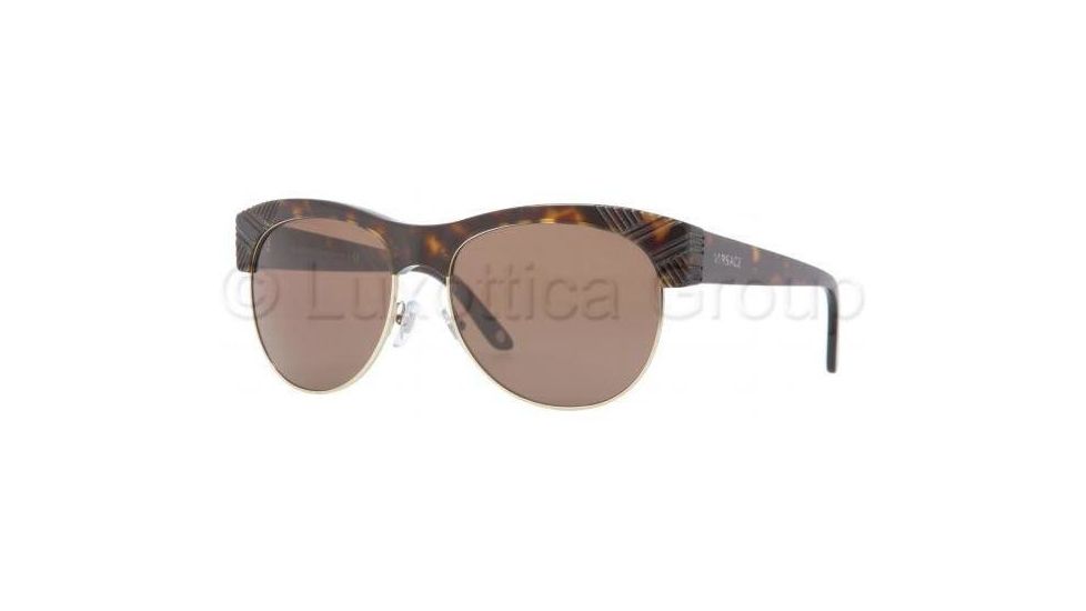 Versace VE4222 Progressive Prescription Sunglasses VE4222-108-73-5616 - Lens Diameter 56 mm, Frame Color Havana