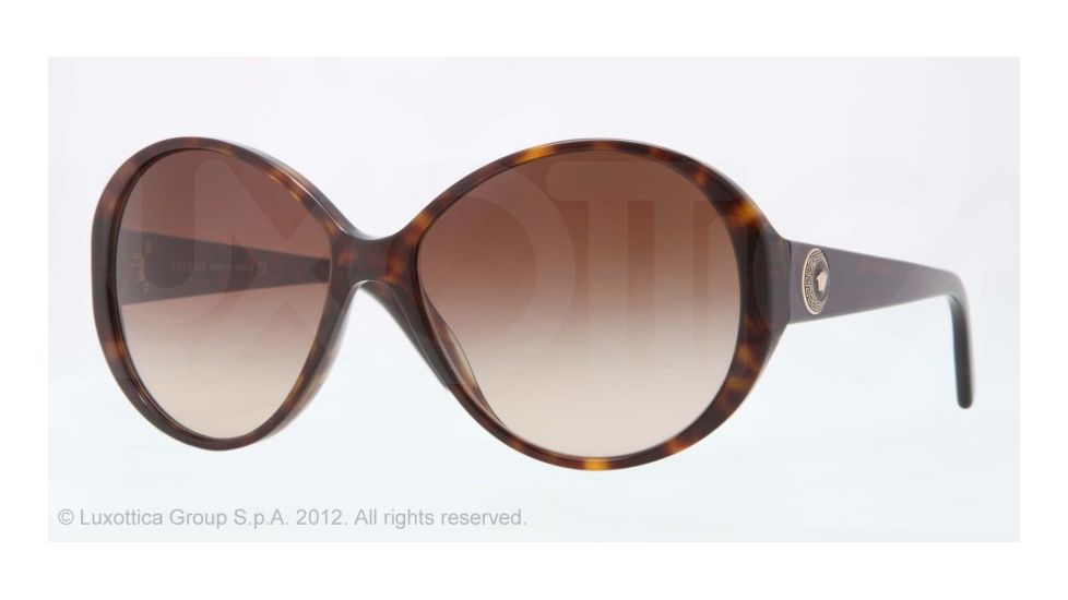 Versace VE4239 Sunglasses 108/13-58 - Havana Frame, Brown Gradient Lenses