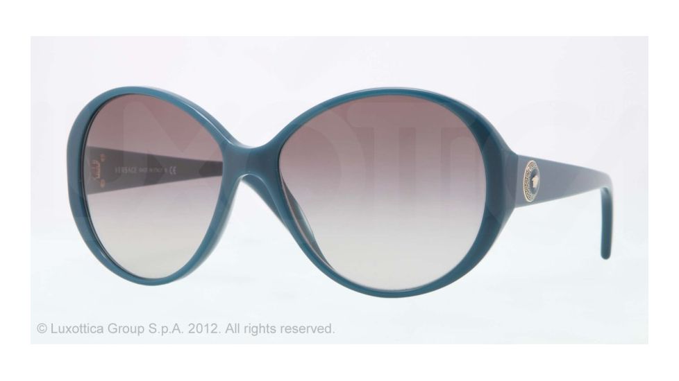 Versace VE4239 Sunglasses 505811-58 - Petroleum Blue Frame, Gray Gradient Lenses