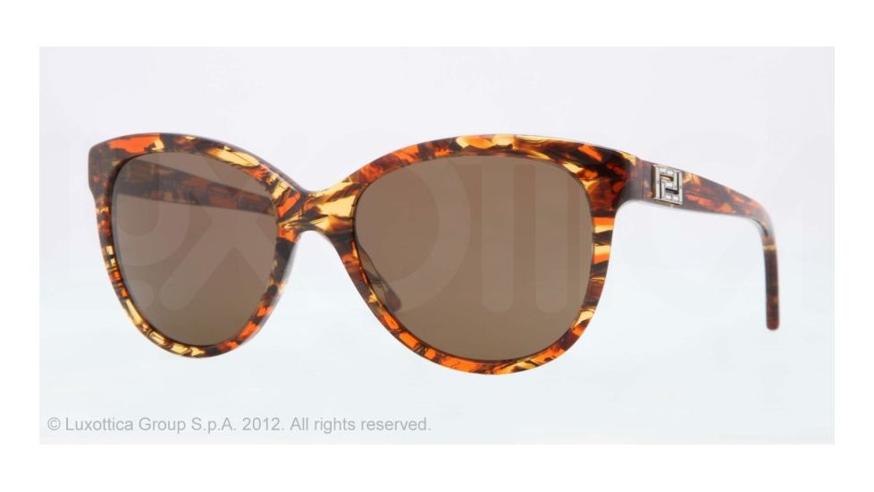 Versace VE4246B Sunglasses 500373-56 - Striped Honey/Brown/Orange