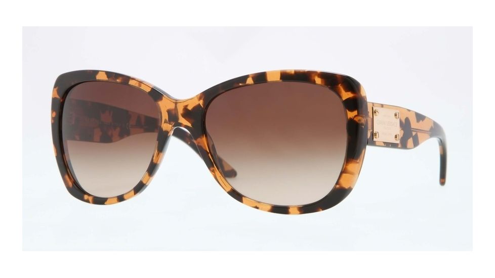 Versace VE4250A Single Vision Prescription Sunglasses VE4250A-998-13-57 - Lens Diameter 57 mm, Frame Color Amber Havana