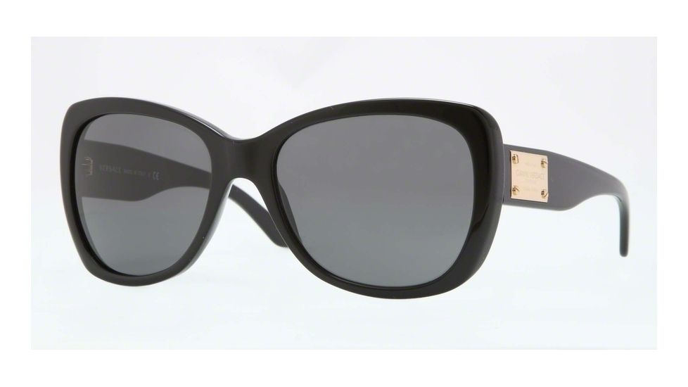 Versace VE4250A Single Vision Prescription Sunglasses VE4250A-GB1-87-57 - Lens Diameter 57 mm, Frame Color Black