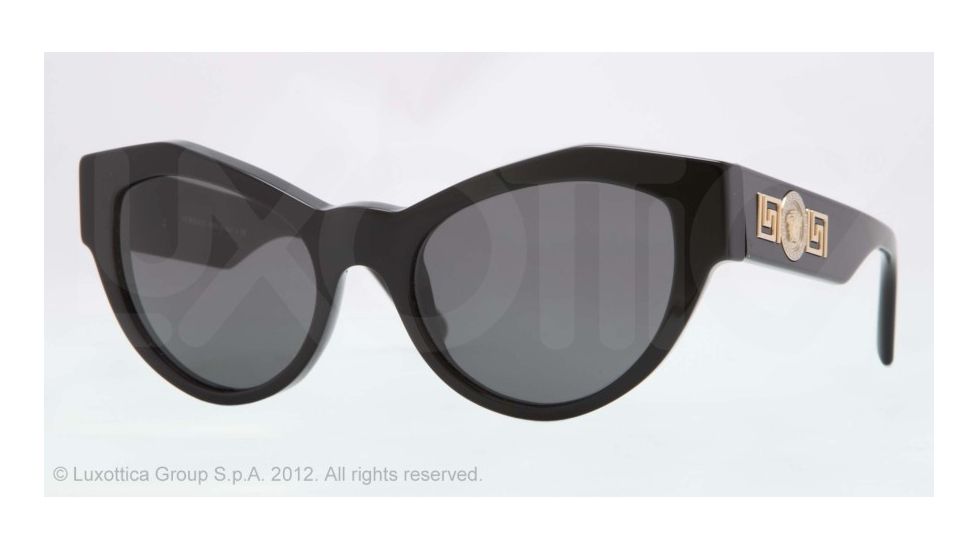Versace VE4253 Bifocal Prescription Sunglasses VE4253-GB1-87-53 - Lens Diameter 53 mm, Frame Color Black
