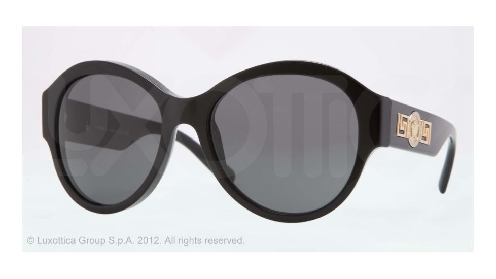 Versace VE4254 Progressive Prescription Sunglasses VE4254-GB1-87-57 - Lens Diameter 57 mm, Frame Color Black