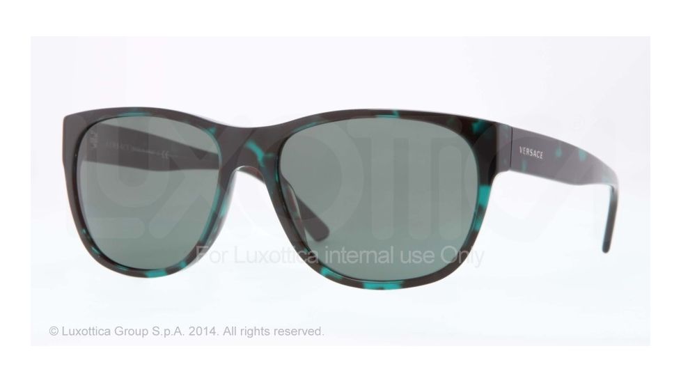 Versace VE4257 Progressive Prescription Sunglasses VE4257-507671-59 - Lens Diameter 59 mm, Frame Color Green Havana
