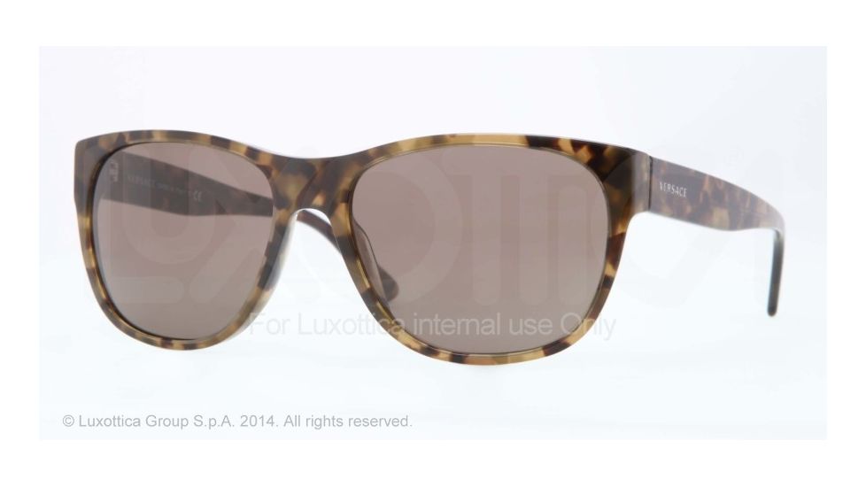 Versace VE4257 Progressive Prescription Sunglasses VE4257-507873-59 - Lens Diameter 59 mm, Frame Color Dark Green Avana