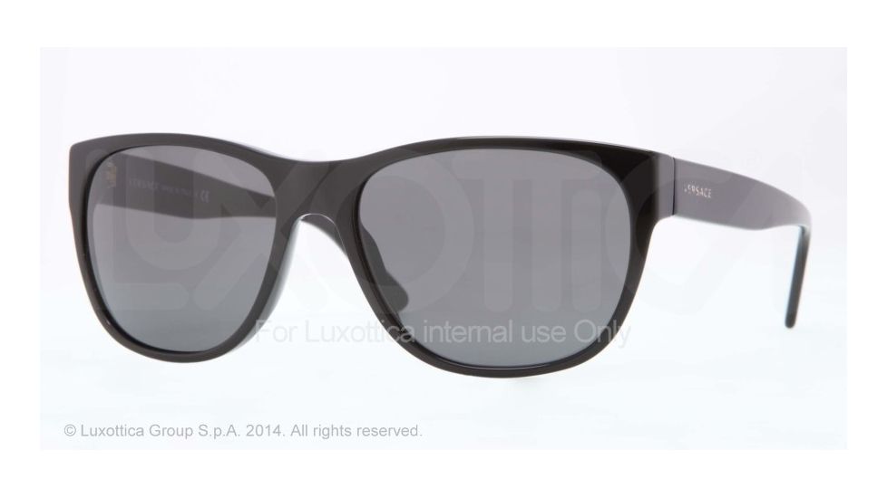 Versace VE4257 Progressive Prescription Sunglasses VE4257-GB1-87-59 - Lens Diameter 59 mm, Frame Color Black