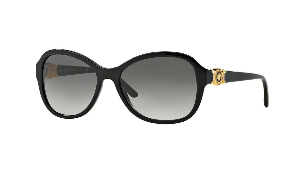 Versace VE4262 Progressive Prescription Sunglasses VE4262-GB1-11-57 - Lens Diameter 57 mm, Frame Color Black