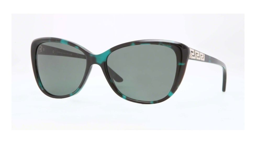 Versace VE4264B Progressive Prescription Sunglasses VE4264B-507671-57 - Lens Diameter 57 mm, Frame Color Green Havana