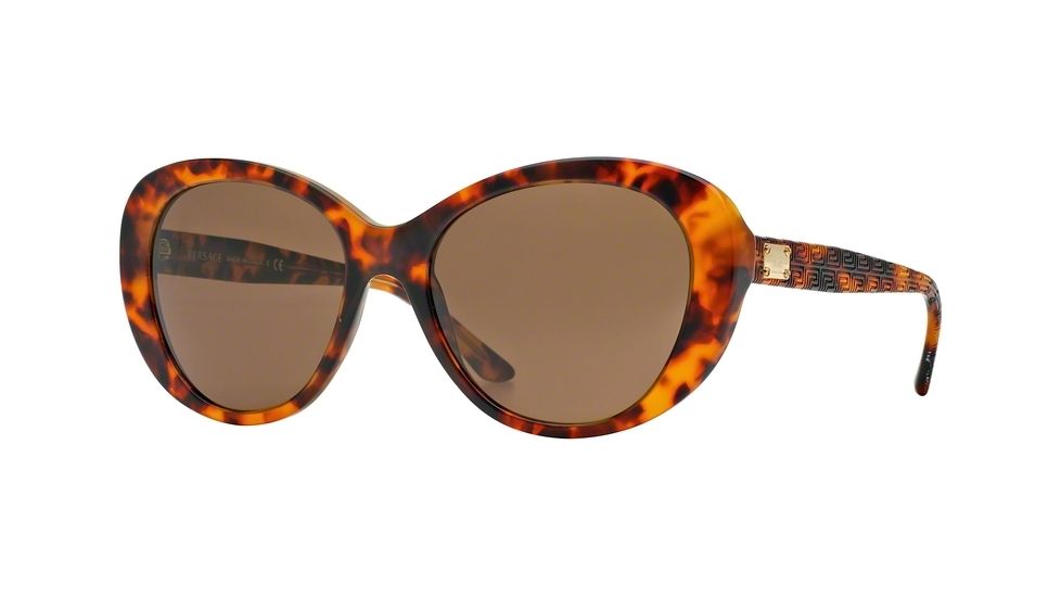 Versace VE4273 Sunglasses 507473-56 - Havana Frame, Brown Lenses