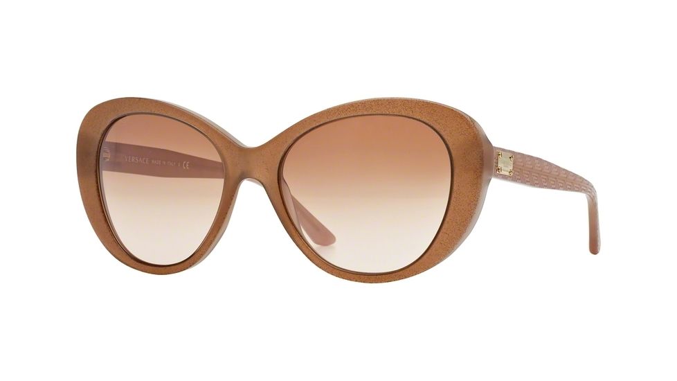 Versace VE4273 Sunglasses 510813-56 - Glitter Brown/opal Brown Frame, Brown Gradient Lenses
