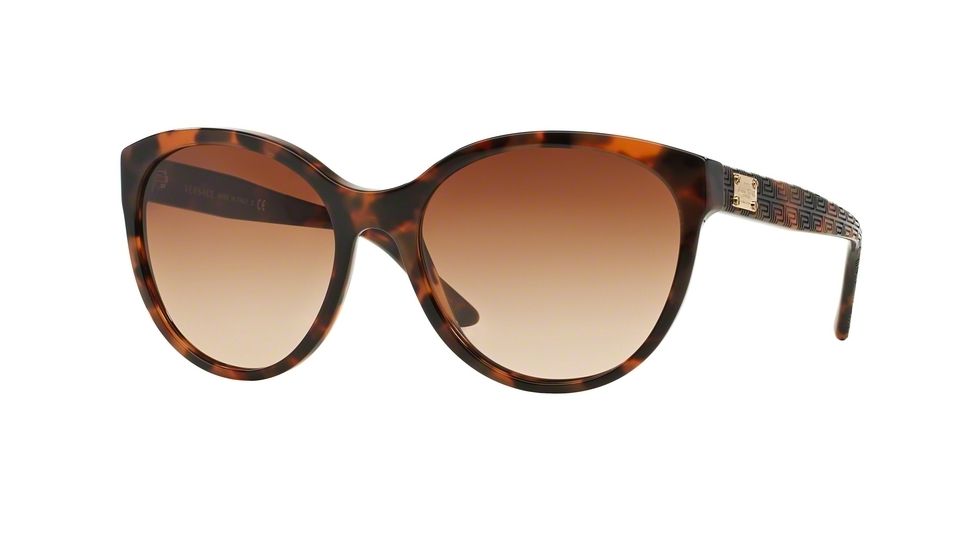 Versace VE4282A Single Vision Prescription Sunglasses VE4282A-944-13-57 - Lens Diameter 57 mm, Frame Color Havana