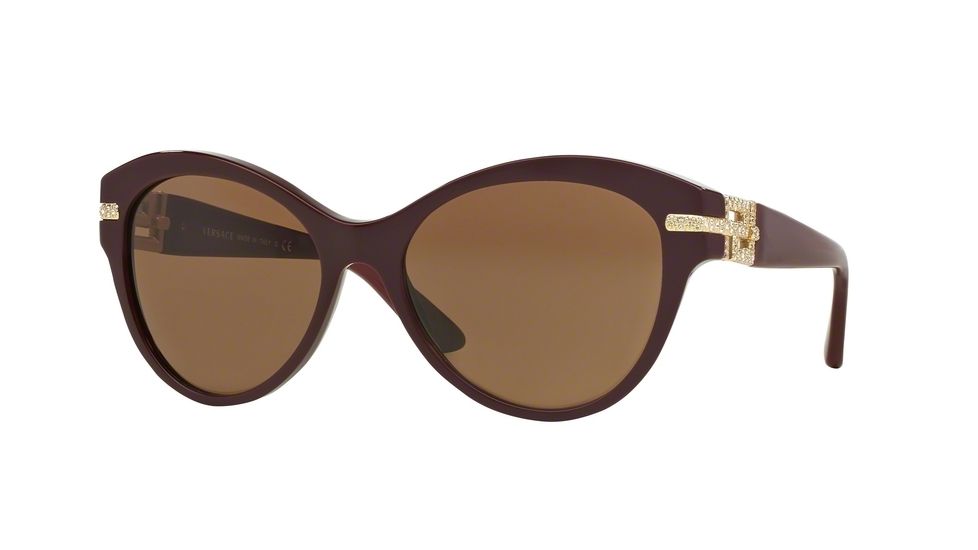 Versace VE4283B Progressive Prescription Sunglasses VE4283B-510573-57 - Lens Diameter 57 mm, Frame Color Bordeaux