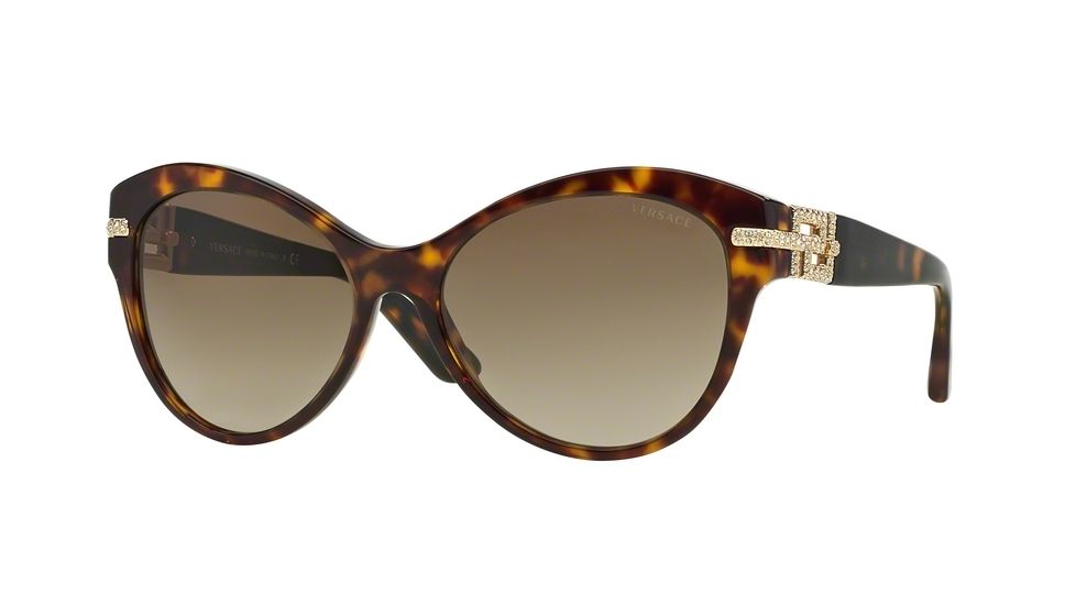 Versace VE4283BA Progressive Prescription Sunglasses VE4283BA-108-13-57 - Lens Diameter 57 mm, Frame Color Havana