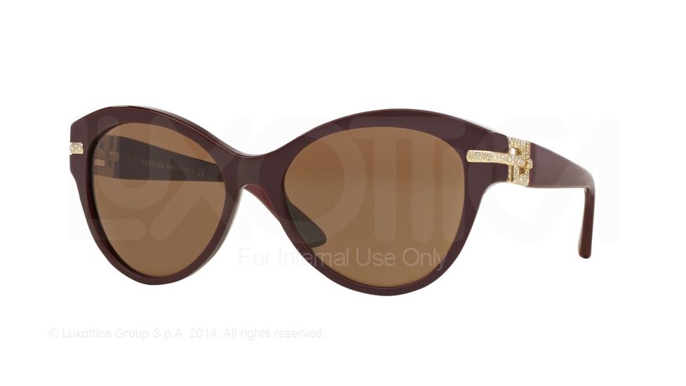Versace VE4283BA Progressive Prescription Sunglasses VE4283BA-510573-57 - Lens Diameter 57 mm, Frame Color Bordeaux