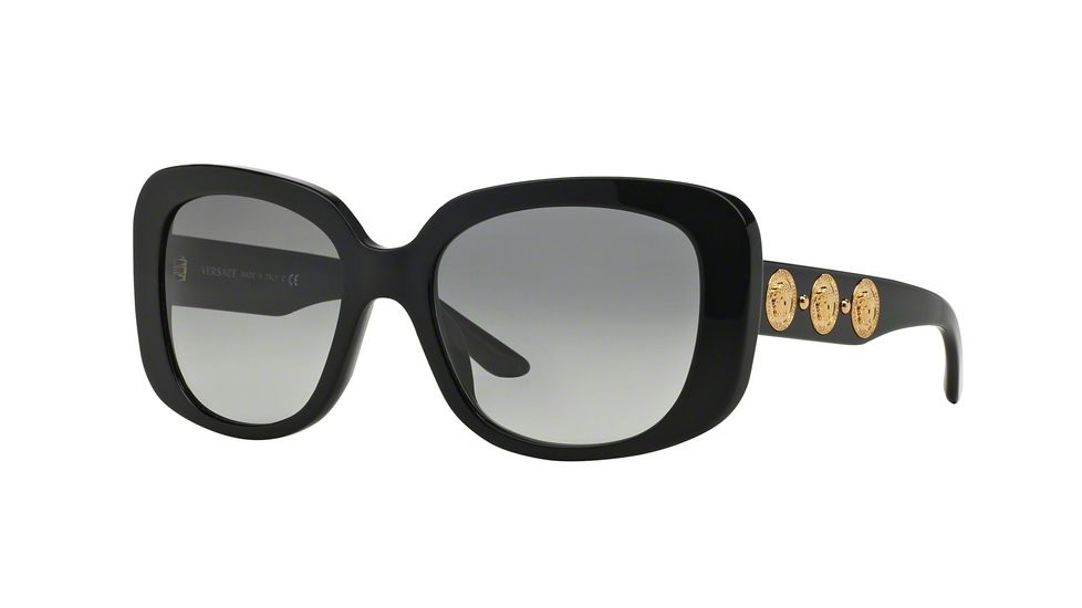 Versace VE4284 Single Vision Prescription Sunglasses VE4284-GB1-11-56 - Lens Diameter 56 mm, Frame Color Black