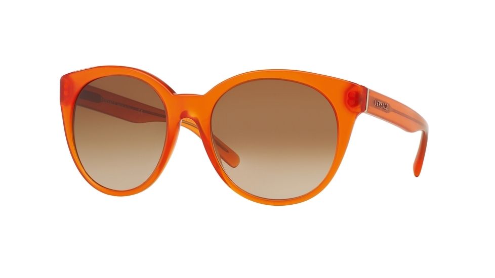 Versace VE4286 Sunglasses 510013-57 - Opal Orange Frame, Brown Gradient Lenses