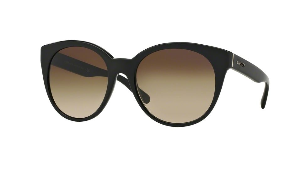 Versace VE4286 Sunglasses GB1/13-57 - Black Frame, Brown Gradient Lenses