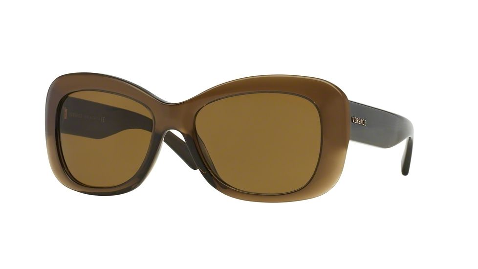 Versace VE4287 Bifocal Prescription Sunglasses VE4287-200-73-56 - Lens Diameter 56 mm, Frame Color Transparent Dark Green