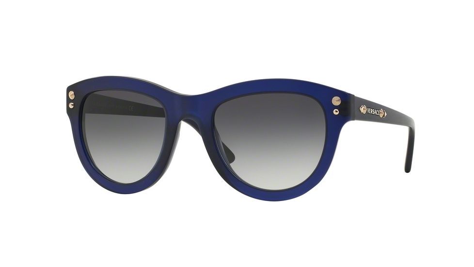 Versace VE4291 Progressive Prescription Sunglasses VE4291-51388G-53 - Lens Diameter 53 mm, Frame Color Matte Transparent Blue