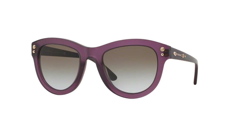 Versace VE4291 Progressive Prescription Sunglasses VE4291-513968-53 - Lens Diameter 53 mm, Frame Color Matte Transparent Violet