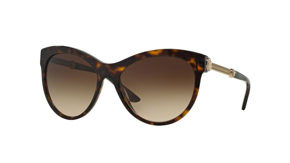 Versace VE4292 Single Vision Prescription Sunglasses VE4292-108-13-57 - Lens Diameter 57 mm, Frame Color Havana
