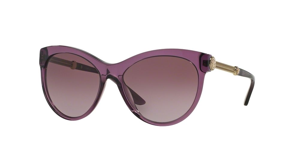 Versace VE4292 Single Vision Prescription Sunglasses VE4292-50298H-57 - Lens Diameter 57 mm, Frame Color Transparent Violet