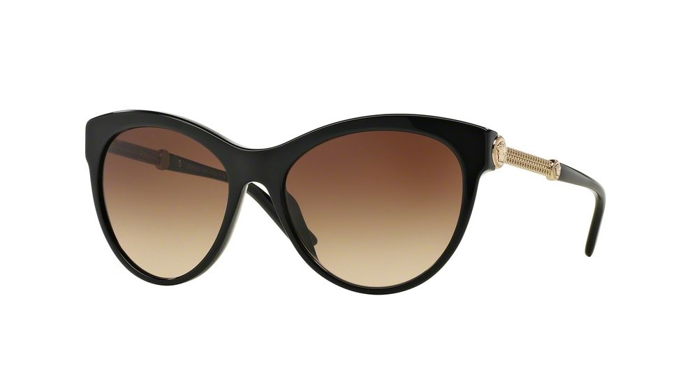 Versace VE4292 Single Vision Prescription Sunglasses VE4292-GB1-13-57 - Lens Diameter 57 mm, Frame Color Black