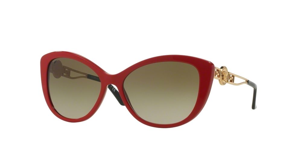 Versace VE4295 Single Vision Prescription Sunglasses VE4295-256-13-57 - Lens Diameter 57 mm, Frame Color Red