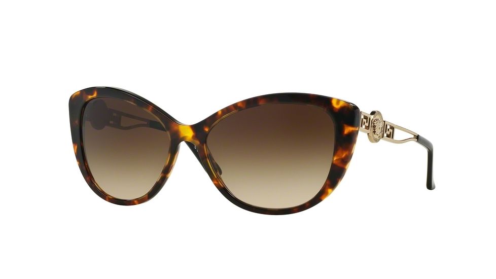Versace VE4295 Single Vision Prescription Sunglasses VE4295-514813-57 - Lens Diameter 57 mm, Frame Color Havana