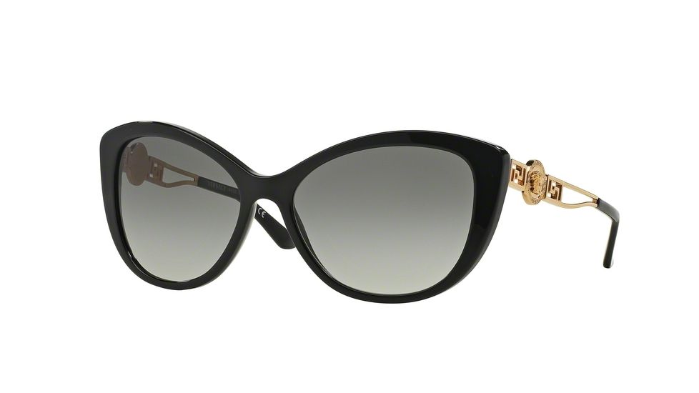 Versace VE4295 Single Vision Prescription Sunglasses VE4295-GB1-11-57 - Lens Diameter 57 mm, Frame Color Black