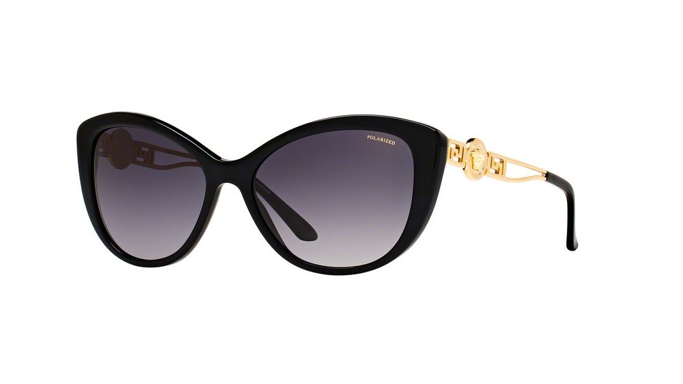 Versace VE4295 Single Vision Prescription Sunglasses VE4295-GB1-T3-57 - Lens Diameter 57 mm, Frame Color Black