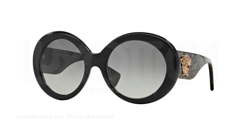 Versace VE4298 Single Vision Prescription Sunglasses VE4298-515611-55 - Lens Diameter 55 mm, Frame Color Black