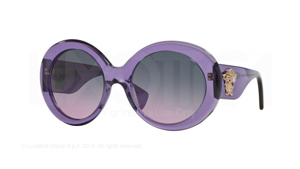 Versace VE4298 Single Vision Prescription Sunglasses VE4298-516090-55 - Lens Diameter 55 mm, Frame Color Transparent Violet