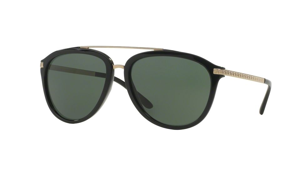 Versace VE4299 Single Vision Prescription Sunglasses VE4299-GB1-71-58 - Lens Diameter 58 mm, Frame Color Black
