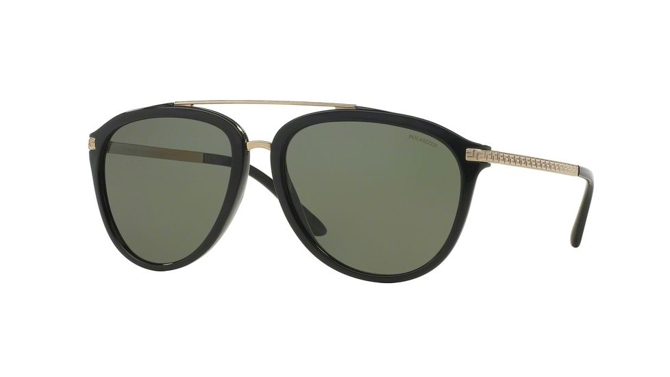 Versace VE4299 Single Vision Prescription Sunglasses VE4299-GB1-9A-58 - Lens Diameter 58 mm, Frame Color Black